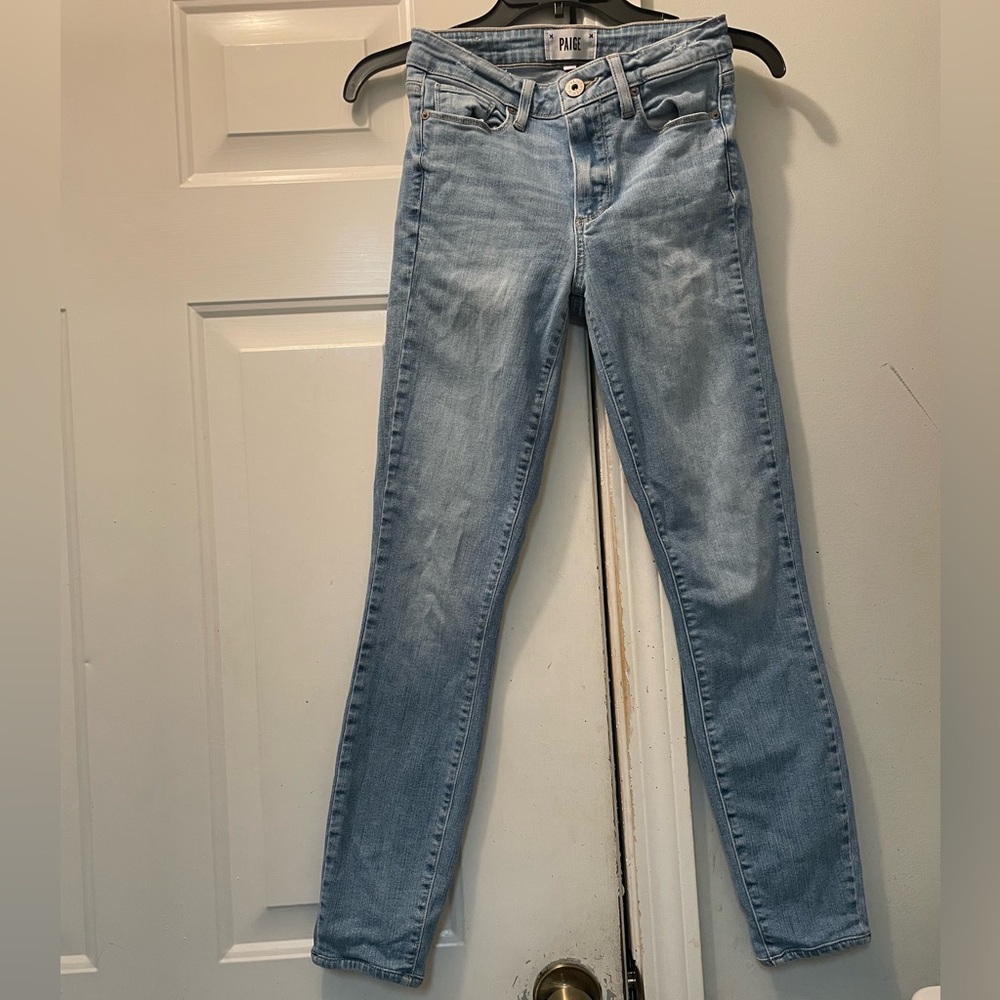 PAIGE Light Blue High Rise Women Jeans